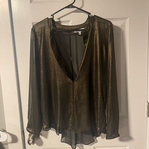 sheer/gold blouse